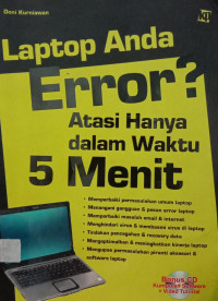 Laptop Anda Error? Atasi Hanya Dalam Waktu 5 Menit